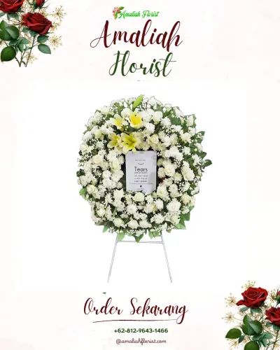 Krans Bunga Duka Cita di Margosari